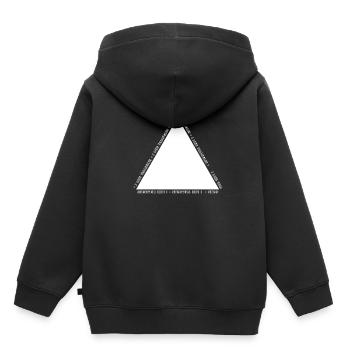 Illuminati Pyramide Avec T-Shirt Oeil Conspiration - Sweat Premium à capuche enfant bio - noir - Dos - AI Model Kid Male (0cm)