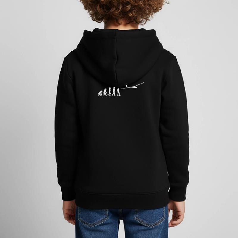 Glider pilot gift Glider Evolution Kids Premium Organic Hoodie