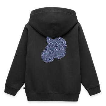 Illusion Optical Illusion T-Shirt Funny 3D - Kids Premium Organic Hoodie - black - Back - AI Model Kid Male (0cm)