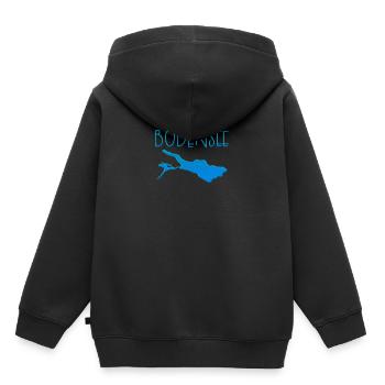 Lac de Constance Lac de Constance Mer Souabe - Sweat Premium à capuche enfant bio - noir - Dos - AI Model Kid Male (0cm)