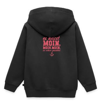 Hamburg Deutschland Stadt Motiv Geschenk - Kinder Premium Organic Hoodie - Schwarz - Hinten - AI Model Kid Male (0cm)
