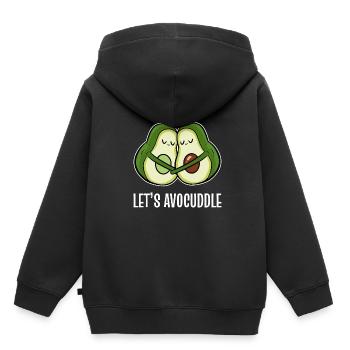 Let’s avocats couples et les amants poison - Sweat Premium à capuche enfant bio - noir - Dos - AI Model Kid Male (0cm)