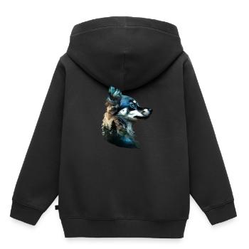 Chihuahua - Kinder Premium Organic Hoodie - Schwarz - Hinten - AI Model Kid Male (0cm)