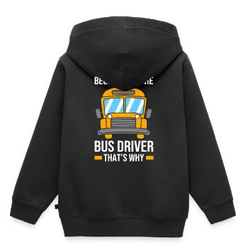 School bus, school bus driver, bus driver - Kids Premium Organic Hoodie - black - Back - AI Model Kid Male (0cm)
