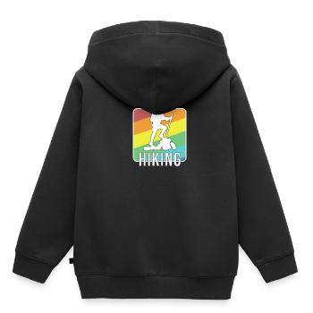 Hiking hiking hiking - Kids Premium Organic Hoodie - black - Back - AI Model Kid Male (0cm)