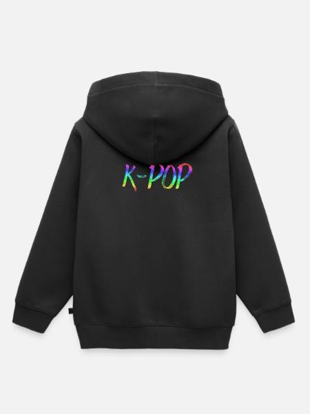K-POP - Kinder Premium hoodie biologisch - zwart