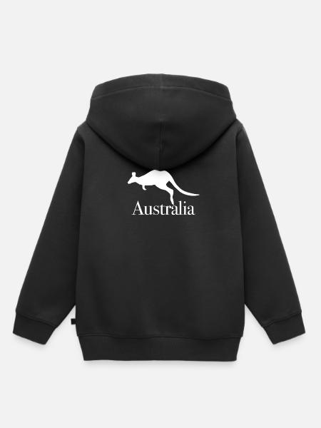 Australië - Kinder Premium hoodie biologisch - zwart