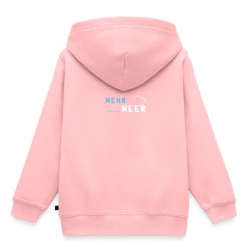 mer - Sweat Premium à capuche enfant bio - rose - Dos - AI Model Kid Female (0cm)