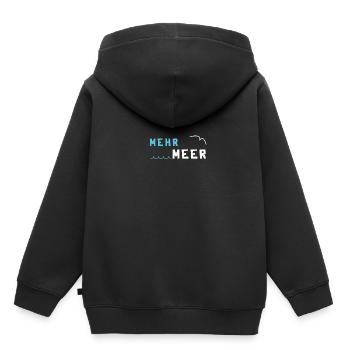 mer - Sweat Premium à capuche enfant bio - noir - Dos - AI Model Kid Male (0cm)