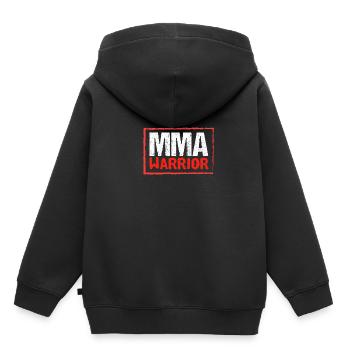 MMA Warrior - Kinder Premium Organic Hoodie - Schwarz - Hinten - AI Model Kid Male (0cm)