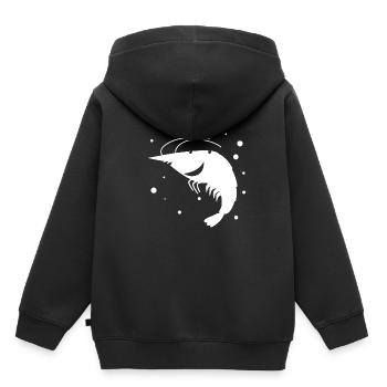 Languste - Fisch Meereswesen Tierfreund - Kinder Premium Organic Hoodie - Schwarz - Hinten - AI Model Kid Male (0cm)
