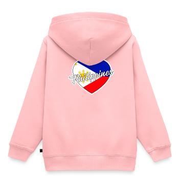 Philippines - Sweat Premium à capuche enfant bio - rose - Dos - AI Model Kid Female (0cm)