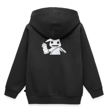 fantôme - Sweat Premium à capuche enfant bio - noir - Dos - AI Model Kid Male (0cm)