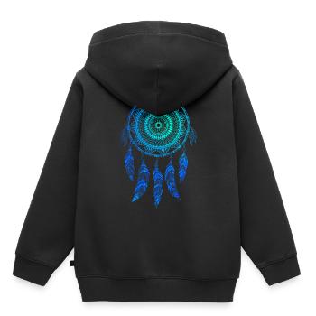 Traumfänger - Kinder Premium Organic Hoodie - Schwarz - Hinten - AI Model Kid Male (0cm)