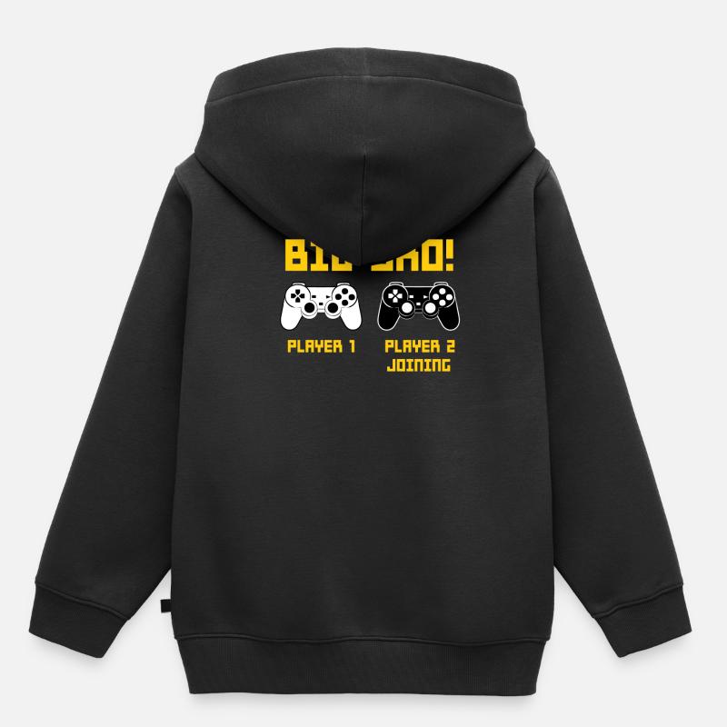 J'ai nivelé jusqu'à Big Bro - Sweat Premium à capuche enfant bio - noir
