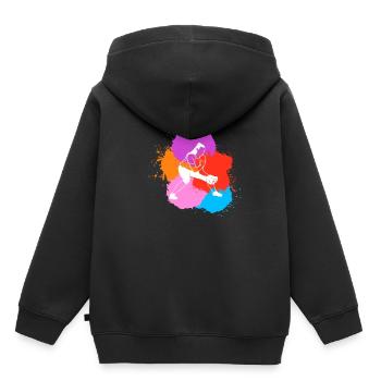 Softball Spielerin Shirt Geschenk Catcher - Kinder Premium Organic Hoodie - Schwarz - Hinten - AI Model Kid Male (0cm)