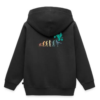Vintage Retro Evolution Quad Shirt Gift - Kids Premium Organic Hoodie - black - Back - AI Model Kid Male (0cm)