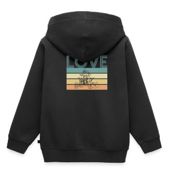 Love Vintage Retro Quad Driver Shirt Gift - Kids Premium Organic Hoodie - black - Back - AI Model Kid Male (0cm)