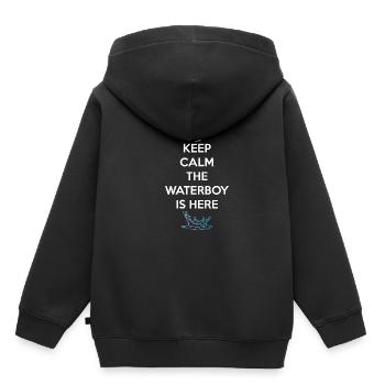 Restez calme Le waterboy est là - Sweat Premium à capuche enfant bio - noir - Dos - AI Model Kid Male (0cm)