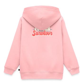 Cadeau de chemise de survivant de pollen - Sweat Premium à capuche enfant bio - rose - Dos - AI Model Kid Female (0cm)