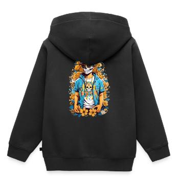 Sugar Skull - Kids Premium Organic Hoodie - black - Back - AI Model Kid Male (0cm)