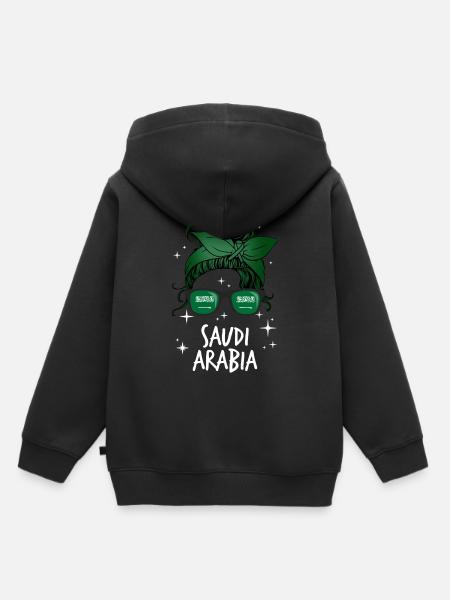 Saudi-Arabien - Kinder Premium Organic Hoodie - Schwarz