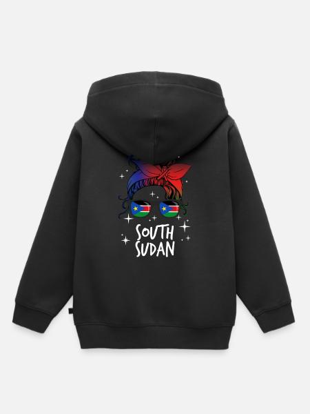 Südsudan - Kinder Premium Organic Hoodie - Schwarz