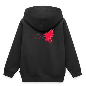 fairy - Kids Premium Organic Hoodie - black - Back - AI Model Kid Male (0cm)
