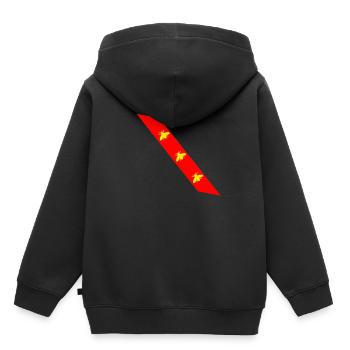 flag of elba napoleon bonaparte - Kids Premium Organic Hoodie - black - Back - AI Model Kid Male (0cm)