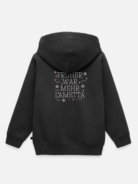 Früher war mehr Lametta - Kinder Premium Organic Hoodie - Schwarz