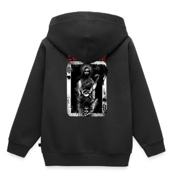 Reine de la mort et deaspair 02 - Sweat Premium à capuche enfant bio - noir - Dos - AI Model Kid Male (0cm)
