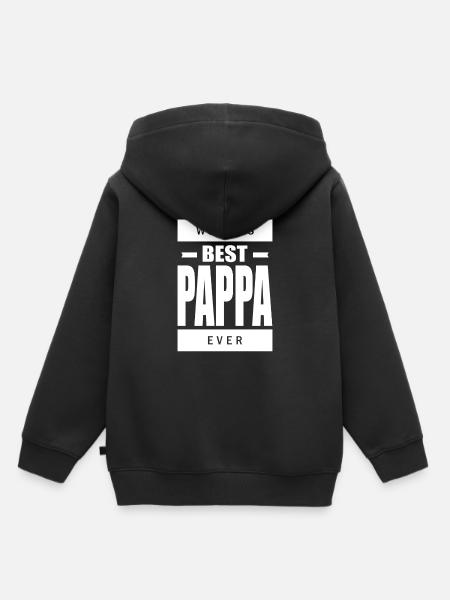 Bester Pappa - Kinder Premium Organic Hoodie - Schwarz