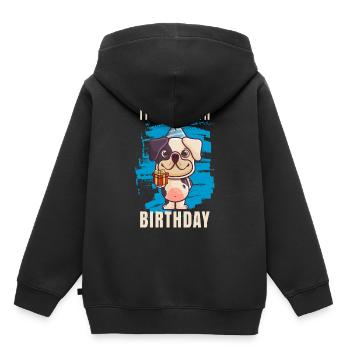 18. Geburtstag - Kinder Premium Organic Hoodie - Schwarz - Hinten - AI Model Kid Male (0cm)