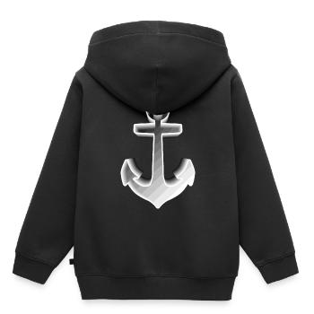 ANCHOR SAILOR SAILOR SKIPPER SAILOR SAILOR MARITIME - Kids Premium Organic Hoodie - black - Back - AI Model Kid Male (0cm)