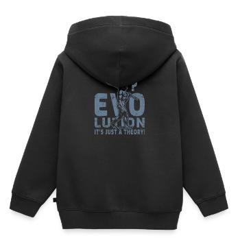 Neandertaler - Kinder Premium Organic Hoodie - Schwarz - Hinten - AI Model Kid Male (0cm)