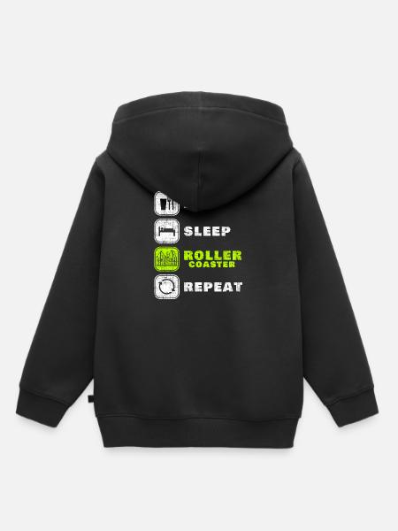 Achterbahn - Kinder Premium Organic Hoodie - Schwarz