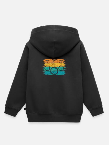 Einrad - Kinder Premium Organic Hoodie - Schwarz