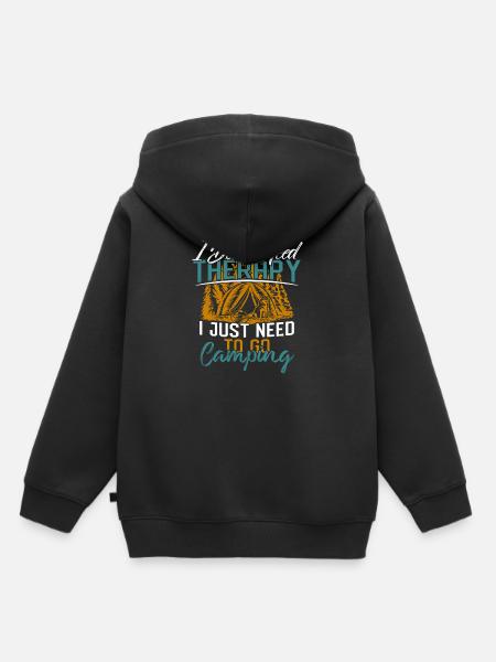 Campen - Kinder Premium Organic Hoodie - Schwarz