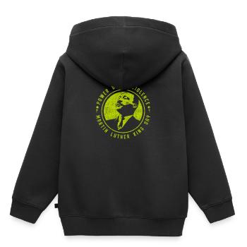 Journée Martin Luther King - Sweat Premium à capuche enfant bio - noir - Dos - AI Model Kid Male (0cm)