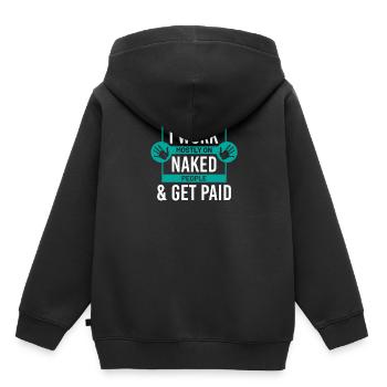 Physiothérapeute Massage Masseur Physio Massage - Sweat Premium à capuche enfant bio - noir - Dos - AI Model Kid Male (0cm)