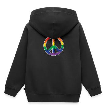 lgBT - Sweat Premium à capuche enfant bio - noir - Dos - AI Model Kid Male (0cm)