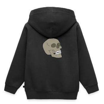 Tête de mort - Sweat Premium à capuche enfant bio - noir - Dos - AI Model Kid Male (0cm)