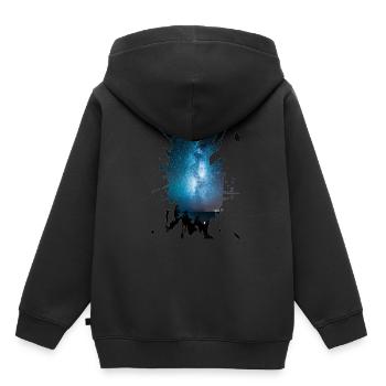 stars - Kids Premium Organic Hoodie - black - Back - AI Model Kid Male (0cm)