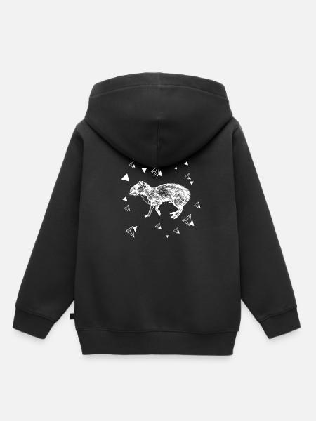 Ratte - Nagetier - Kinder Premium Organic Hoodie - Schwarz