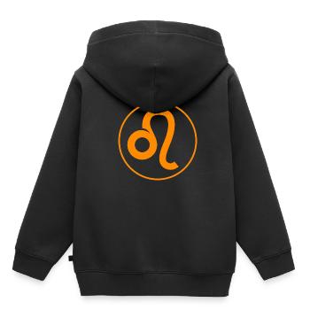 Sternzeichen Löwe - Kinder Premium Organic Hoodie - Schwarz - Hinten - AI Model Kid Male (0cm)