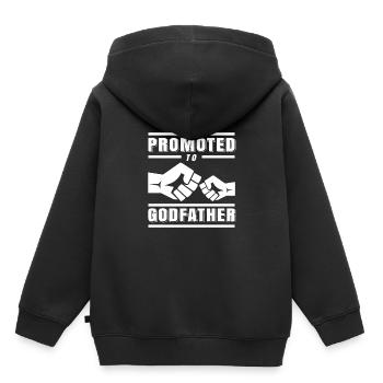 Promu Parrain Parrain Patenkind Parrain - Sweat Premium à capuche enfant bio - noir - Dos - AI Model Kid Male (0cm)