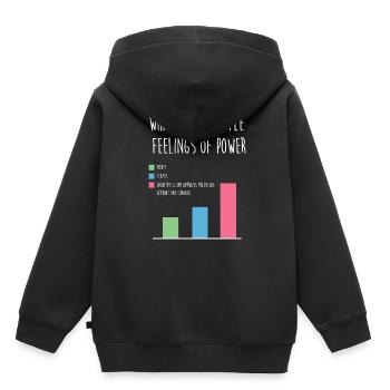 Designerin - Kinder Premium Organic Hoodie - Schwarz - Hinten - AI Model Kid Male (0cm)