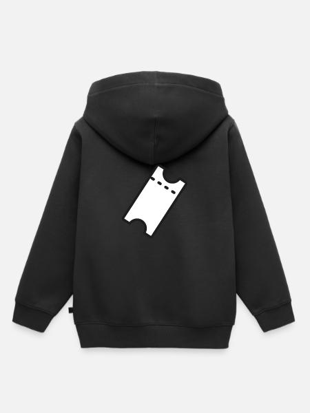 Ticket Eintrittskarte Sport - Kinder Premium Organic Hoodie - Schwarz