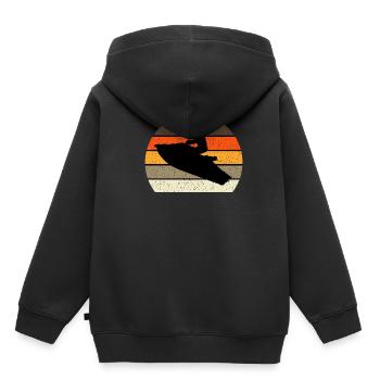 Persönlicher Wasserfahrzeug-Liebhaber - Kinder Premium Organic Hoodie - Schwarz - Hinten - AI Model Kid Male (0cm)