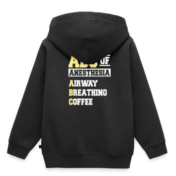 ABC Of Anesthesia - Kids Premium Organic Hoodie - black - Back - AI Model Kid Male (0cm)